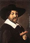 Portrait of a Man Holding a Book by Frans Hals